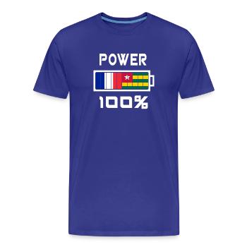 Togo und Frankreich Power 100% - Männer Premium Bio T-Shirt - Königsblau - Vorne - Damien (186cm)