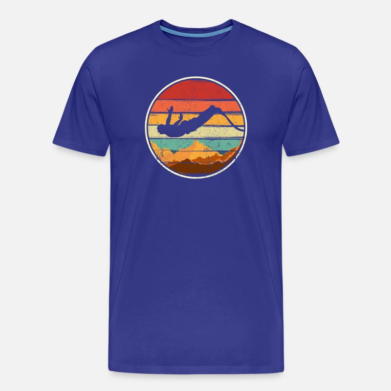 Sunset Summit Dive Circle - Men's Premium Organic T-Shirt - royal blue