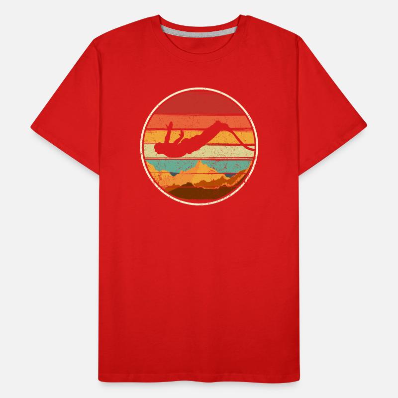 Sunset Summit Dive Circle Men's Premium Organic T-Shirt