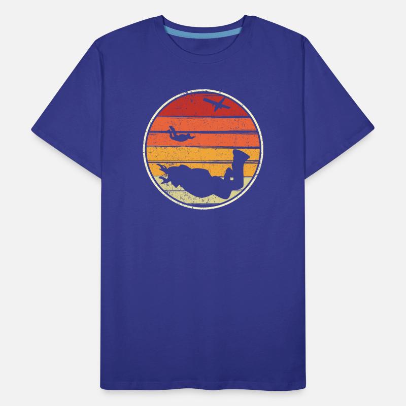 Sunset Silhouette Surf Circle Männer Premium Bio T-Shirt