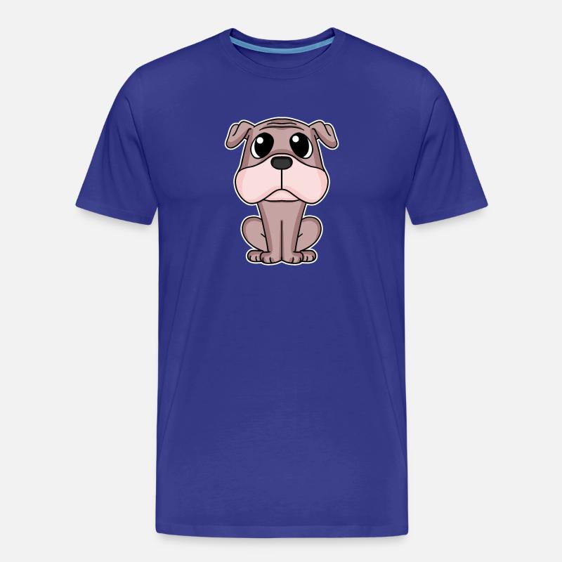 Mops Hund Hundebesitzer - Männer Premium Bio T-Shirt - Königsblau