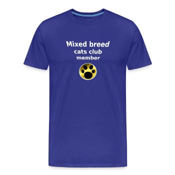 Mixed Breed Cats Club, Tier Tatzen, closing - Männer Premium Bio T-Shirt - Königsblau - Vorne - Damien (186cm)