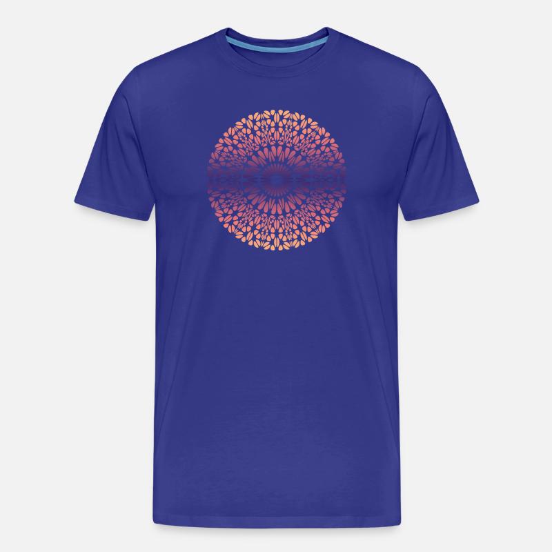 Mandala - Männer Premium Bio T-Shirt - Königsblau