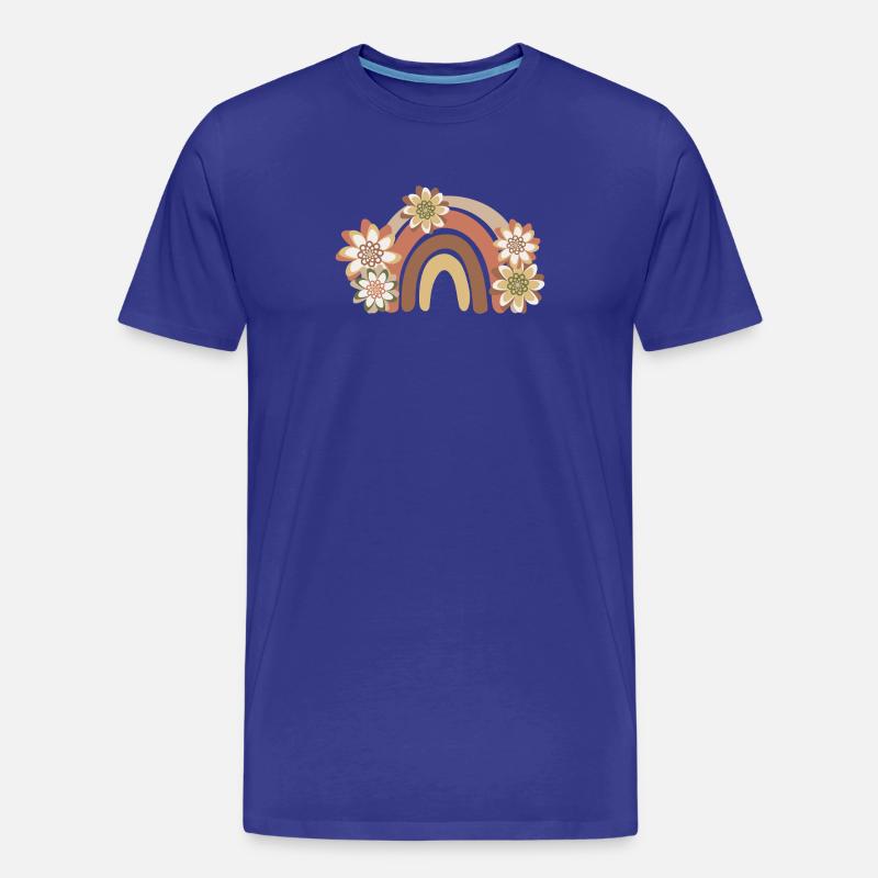 Regenbogen Boho, Bohême - Männer Premium Bio T-Shirt - Königsblau