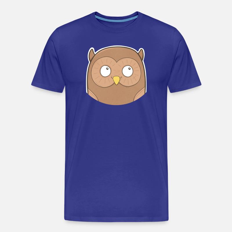Eule - Männer Premium Bio T-Shirt - Königsblau