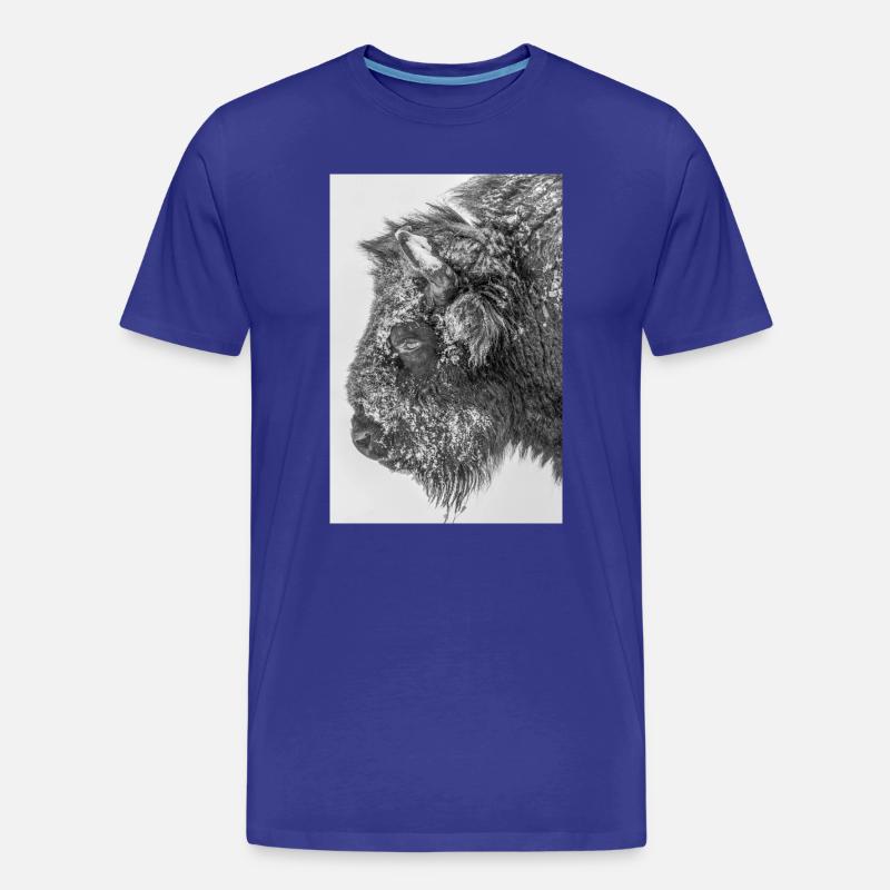 Wisent bw D4N3127 - Männer Premium Bio T-Shirt - Königsblau