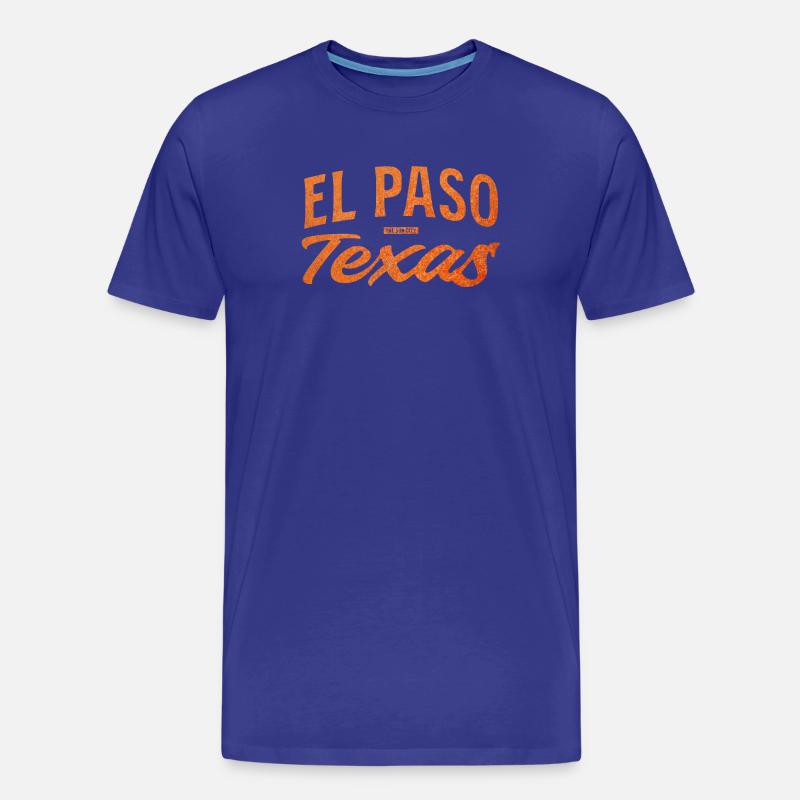 El Paso Texas Script Logo - Männer Premium Bio T-Shirt - Königsblau