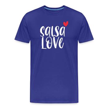 L’amour de la salsa! Cadeau de danse Dancer Latino - T-shirt bio Premium Homme - bleu roi - Devant - Damien (186cm)
