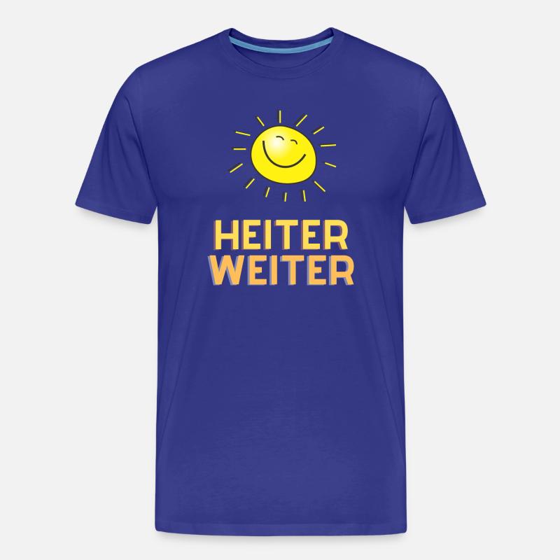 Heiter weiter - Männer Premium Bio T-Shirt - Königsblau