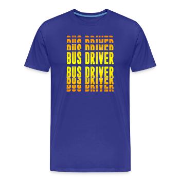Busfahrer Design - Männer Premium Bio T-Shirt - Königsblau - Vorne - Damien (186cm)