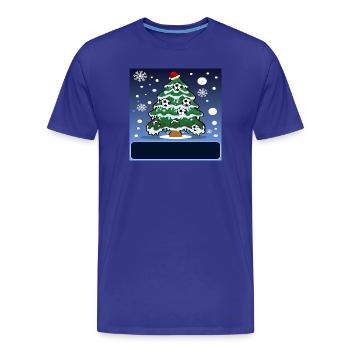 Weihnachten Fußballspieler Namensschild - Männer Premium Bio T-Shirt - Königsblau - Vorne - Damien (186cm)