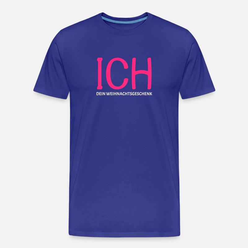 Ich Dein Weihnachtsgeschenk - Männer Premium Bio T-Shirt - Königsblau