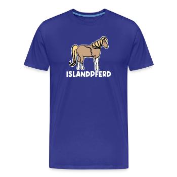 Islandpferde Pferde Pferdefan Stute Fohlen Spruch - Männer Premium Bio T-Shirt - Königsblau - Vorne - Damien (186cm)