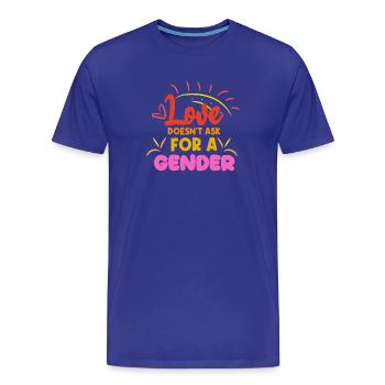 Gleichgeschlechtliche Partnerschaft Lgbt Statement - Männer Premium Bio T-Shirt - Königsblau - Vorne - Damien (186cm)