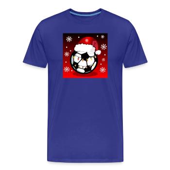 Weihnachten Fußballgeschenke - Männer Premium Bio T-Shirt - Königsblau - Vorne - Damien (186cm)