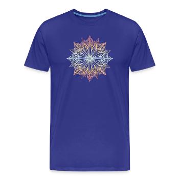 Mandala - T-shirt bio Premium Homme - bleu roi - Devant - Damien (186cm)