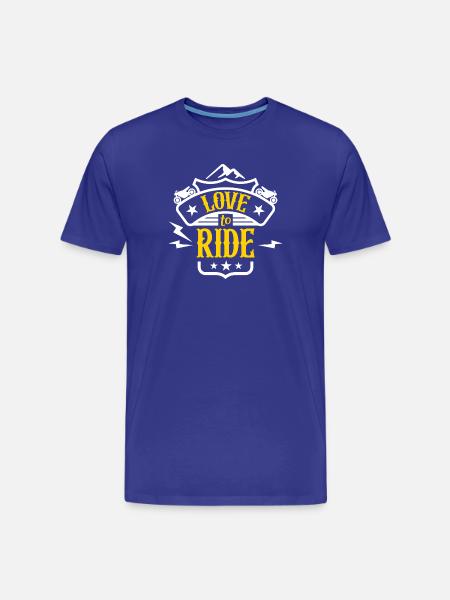 J’adore rouler - T-shirt bio Premium Homme - bleu roi