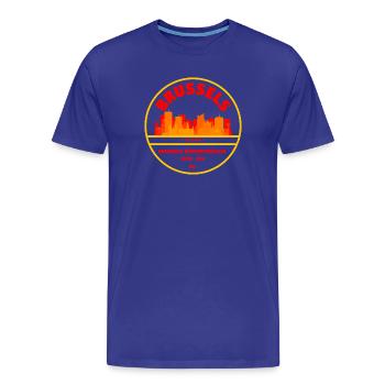 Brussels Belgium - Men's Premium Organic T-Shirt - royal blue - Front - Damien (186cm)