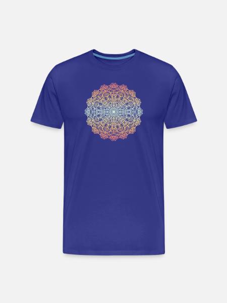 mandala - T-shirt bio Premium Homme - bleu roi