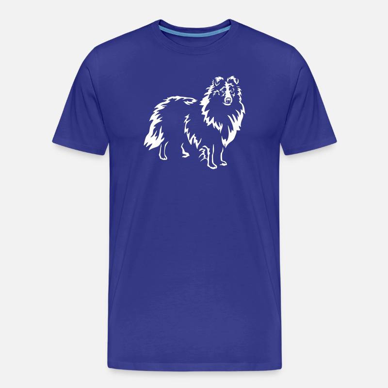 Sheltie "Black Edition" - Männer Premium Bio T-Shirt - Königsblau