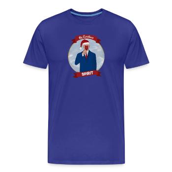 My Christmas Spirit - Men's Premium Organic T-Shirt - royal blue - Front - Damien (186cm)