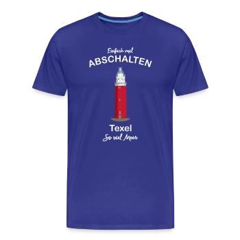Niederlande, Texel, Abschalten, so viel Meer - Männer Premium Bio T-Shirt - Königsblau - Vorne - Damien (186cm)