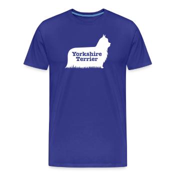 Yorkshire Terrier - Men's Premium Organic T-Shirt - royal blue - Front - Damien (186cm)