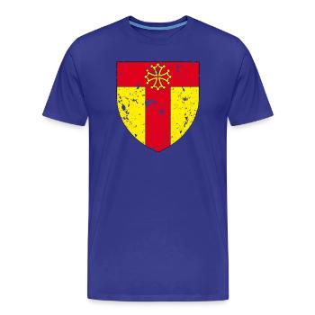 Tarn - T-shirt bio Premium Homme - bleu roi - Devant - Damien (186cm)