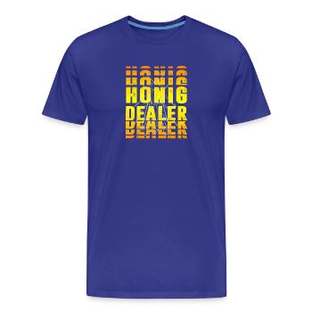 Honey Dealer Design - Men's Premium Organic T-Shirt - royal blue - Front - Damien (186cm)