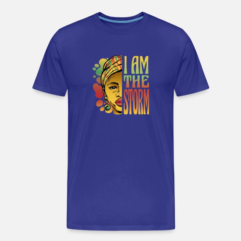 Ich bin der Sturm - Männer Premium Bio T-Shirt - Königsblau