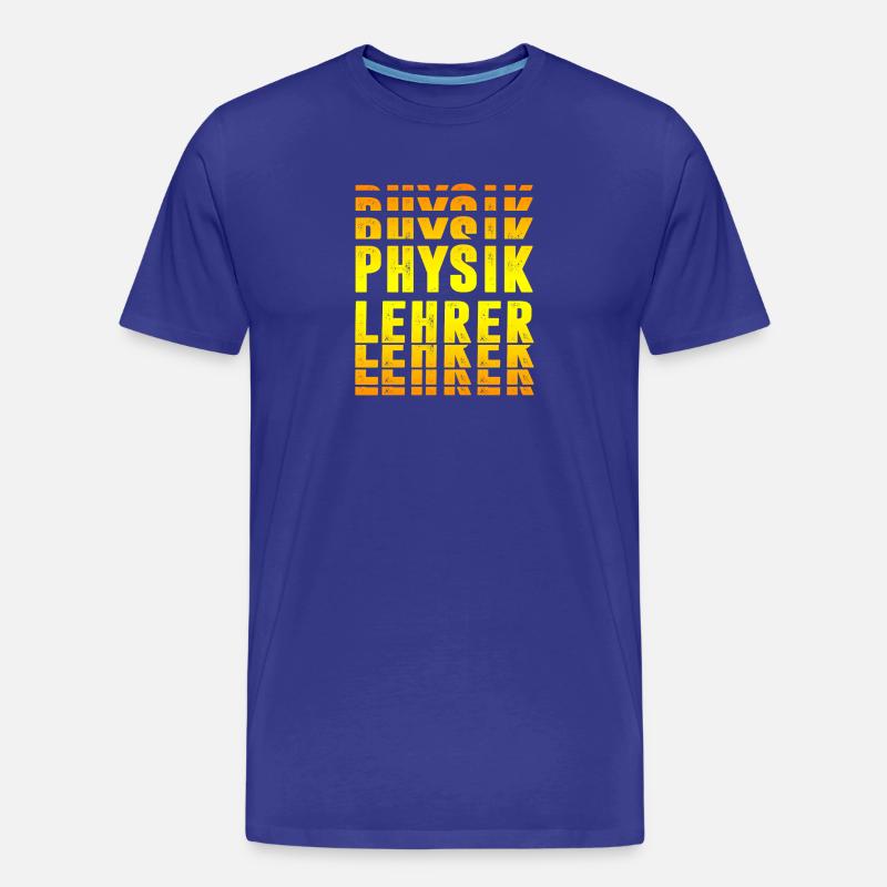 Physiklehrer Design - Männer Premium Bio T-Shirt - Königsblau