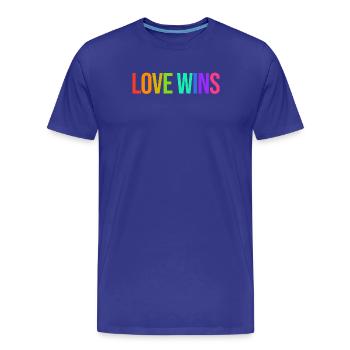 Dear Statement LGBT Rights of Gay Lesbians - Men's Premium Organic T-Shirt - royal blue - Front - Damien (186cm)