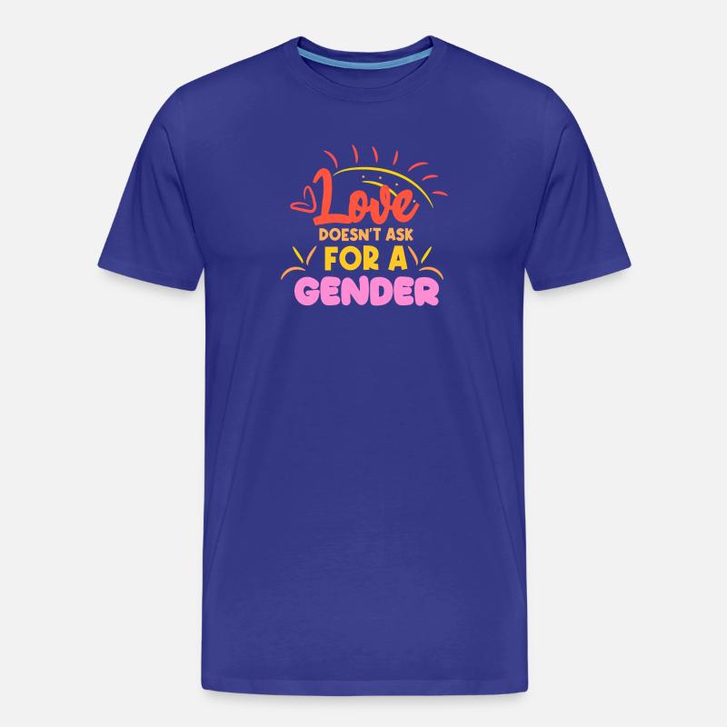 Lgbt Statement Gleichgeschlechtliche Partnerschaft - Männer Premium Bio T-Shirt - Königsblau
