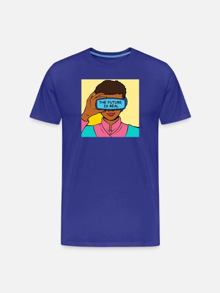 L’avenir, c’est Real VR Vision - T-shirt bio Premium Homme - bleu roi
