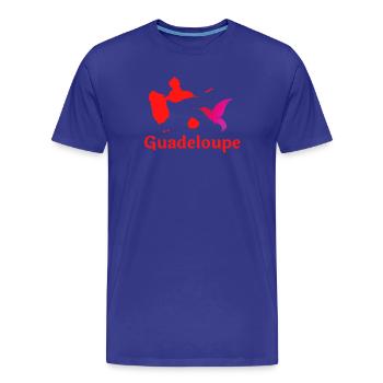 Guadeloupe - T-shirt bio Premium Homme - bleu roi - Devant - Damien (186cm)