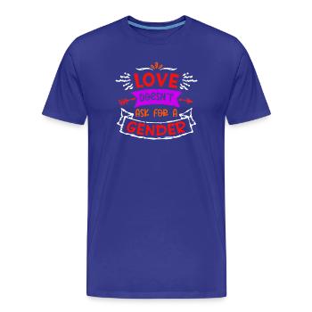 Égalité des droits Droits LGBT de l’amour homosexuel - T-shirt bio Premium Homme - bleu roi - Devant - Damien (186cm)