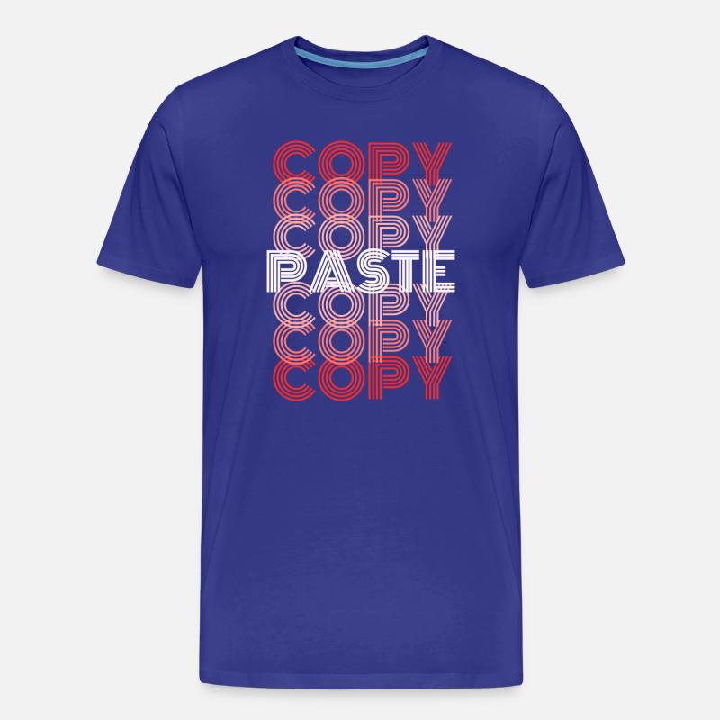 Copy Paste - Männer Premium Bio T-Shirt - Königsblau