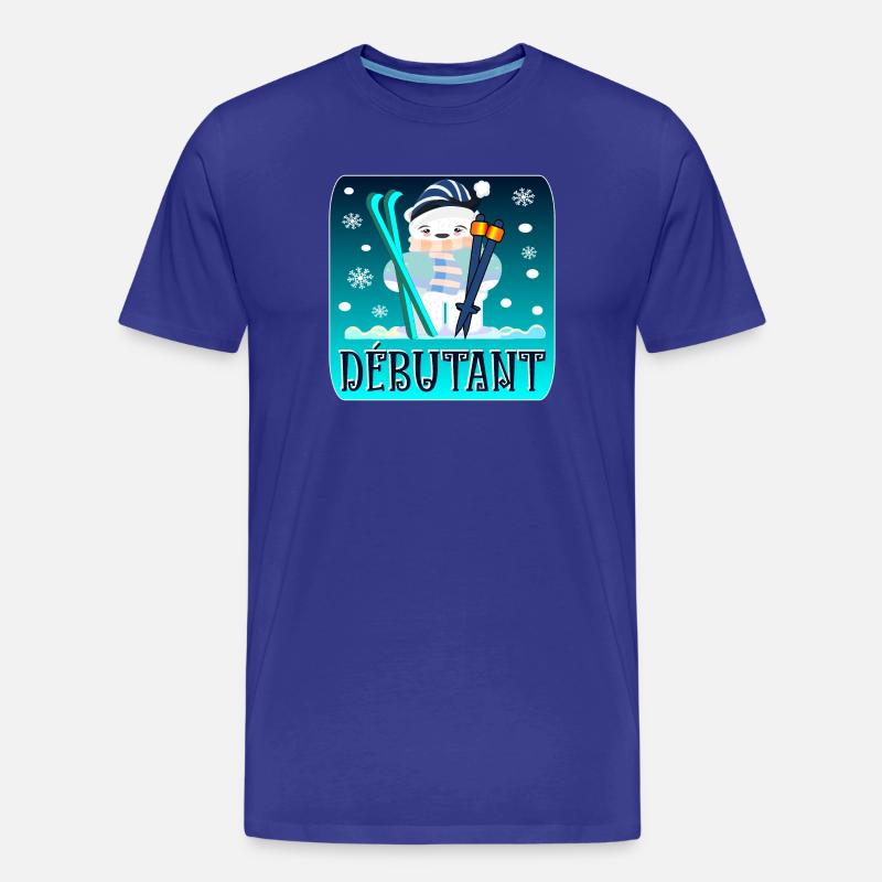 WINTER - Anfänger - SKI - BÄR - Männer Premium Bio T-Shirt - Königsblau