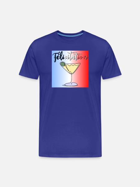 Aperitif - Congratulations - France Cocktail - Men's Premium Organic T-Shirt - royal blue