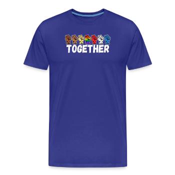 Gleichberechtigung Lgbt Regenbogen Spruch - Männer Premium Bio T-Shirt - Königsblau - Vorne - Damien (186cm)