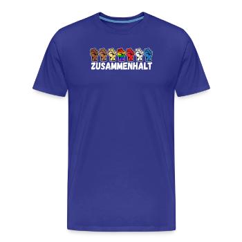 Right Gay Rainbow Lgbt Slogan - Men's Premium Organic T-Shirt - royal blue - Front - Damien (186cm)