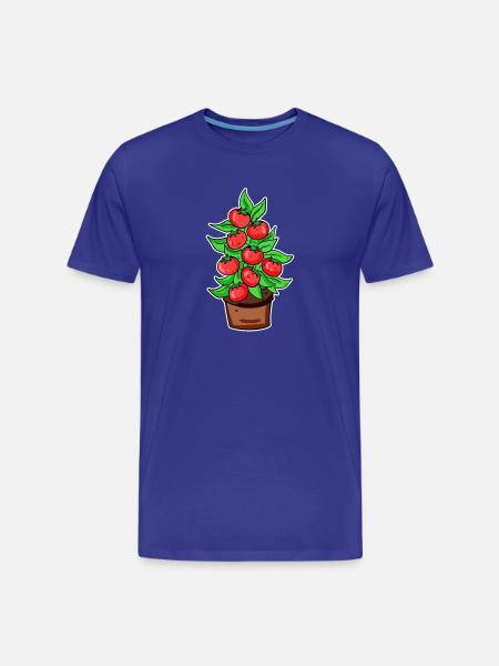Gartner Tomat Drivhus Have Motiv - Herre Premium T-shirt økologisk - kongeblå