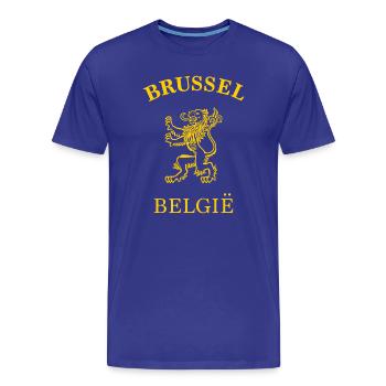 BRUXELLES Belgique Armoiries - T-shirt bio Premium Homme - bleu roi - Devant - Damien (186cm)