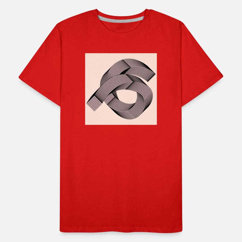 Grafisches Muster Männer Premium Bio T-Shirt