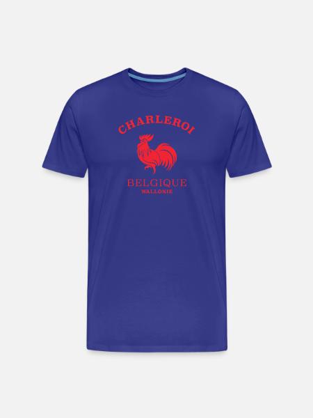 CHARLEROI Belgique - T-shirt bio Premium Homme - bleu roi