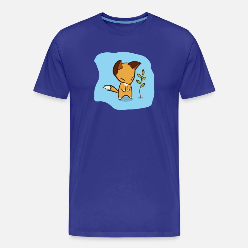 Fuchs - Männer Premium Bio T-Shirt - Königsblau