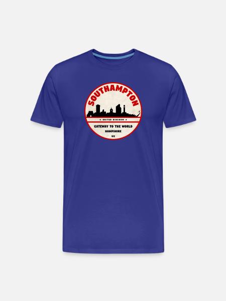 Southampton Gateway City Patch - Men's Premium Organic T-Shirt - royal blue