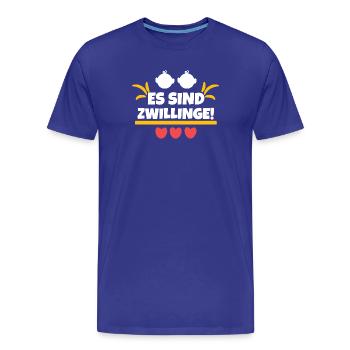 Déclaration de cœur de bébé Grossesse Grossesse - T-shirt bio Premium Homme - bleu roi - Devant - Damien (186cm)
