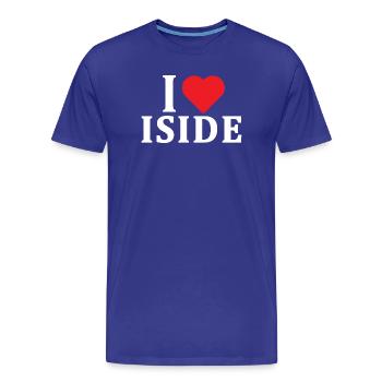 t-shirt J’aime Isis idée cadeau t-shirt - T-shirt bio Premium Homme - bleu roi - Devant - Damien (186cm)
