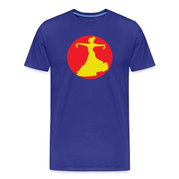 Flamencotänzerin aus Andalusien - Männer Premium Bio T-Shirt - Königsblau - Vorne - Damien (186cm)